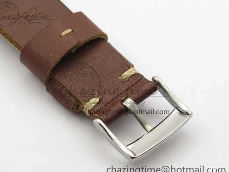 0117 Vintage Seamaster 300 No Date SS B12 Black Dial On Brown Leather Strap A2836 (Free Nylon Strap) Comfortable 7912